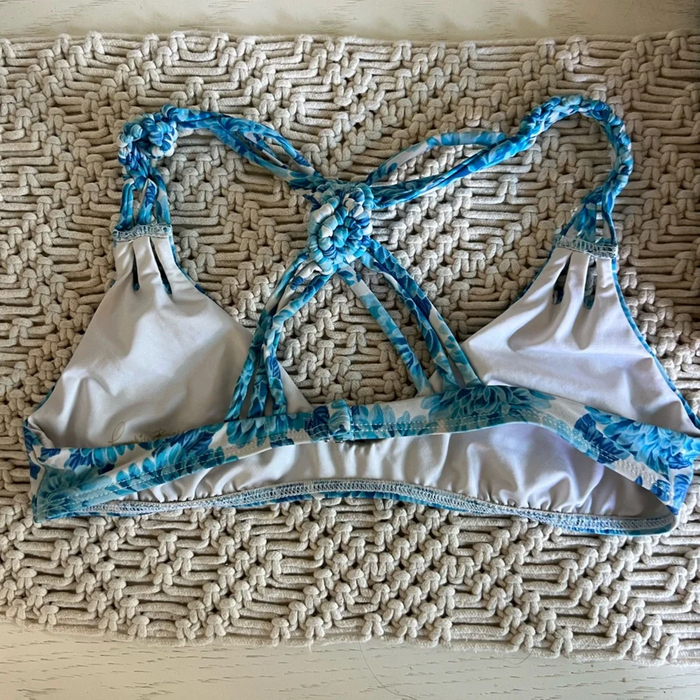 Frankie’s Bikinis blue top